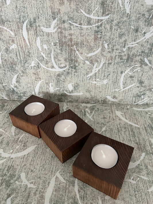 Square Candle Holders (set of 3)