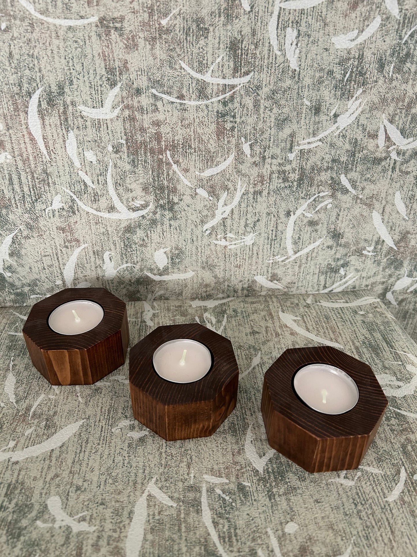 Hexagon Candle Holders (set of 3)