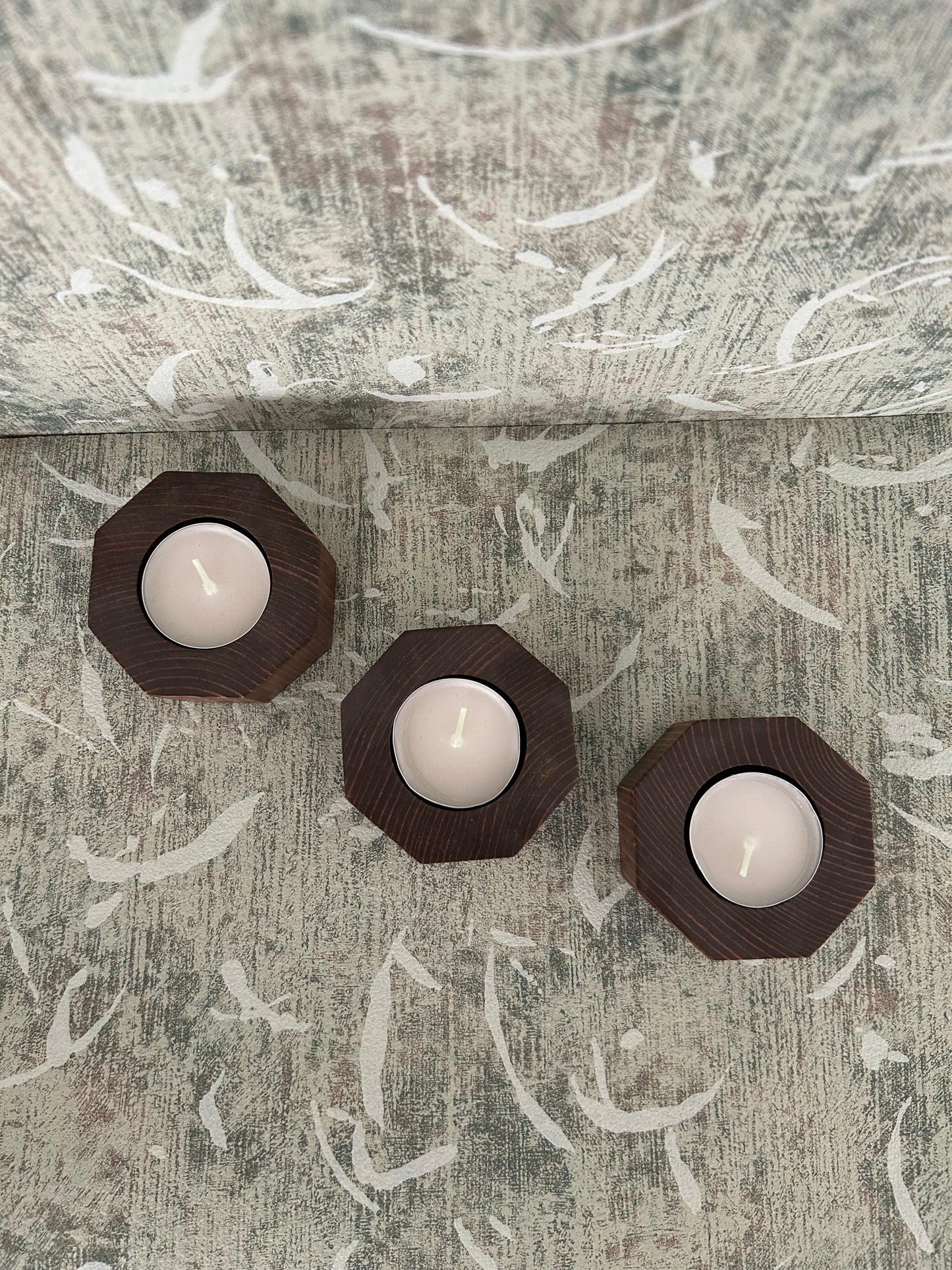 Hexagon Candle Holders (set of 3)